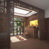 Vách trang trí phòng thờ PT03