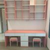 Bàn học kệ sách cho bé gái 01