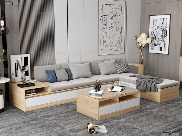 Bàn ghế sofa gỗ BG01