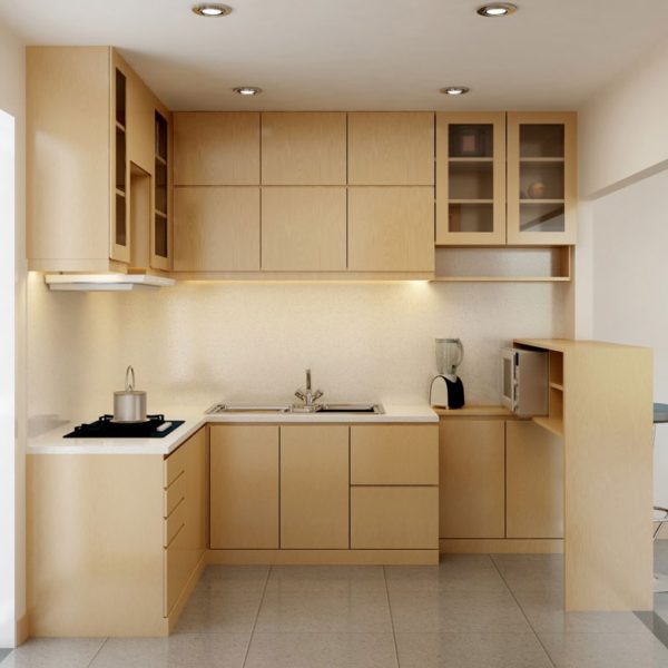 Tủ bếp melamine TB04