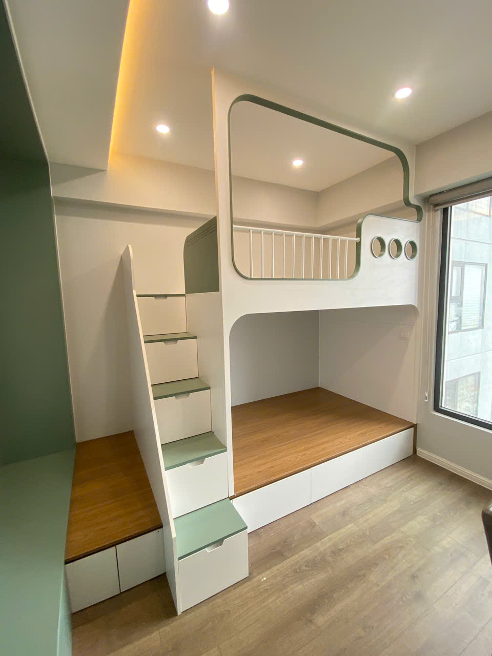 Thi công phòng ngủ cho bé theo thiết kế KTS