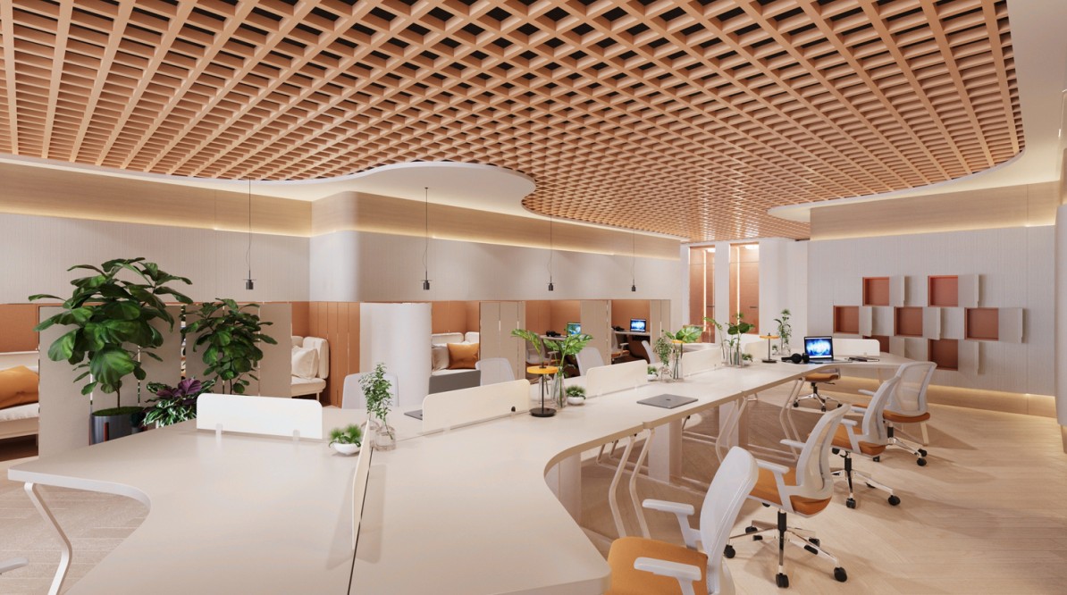 Nội thất không gian làm việc mở