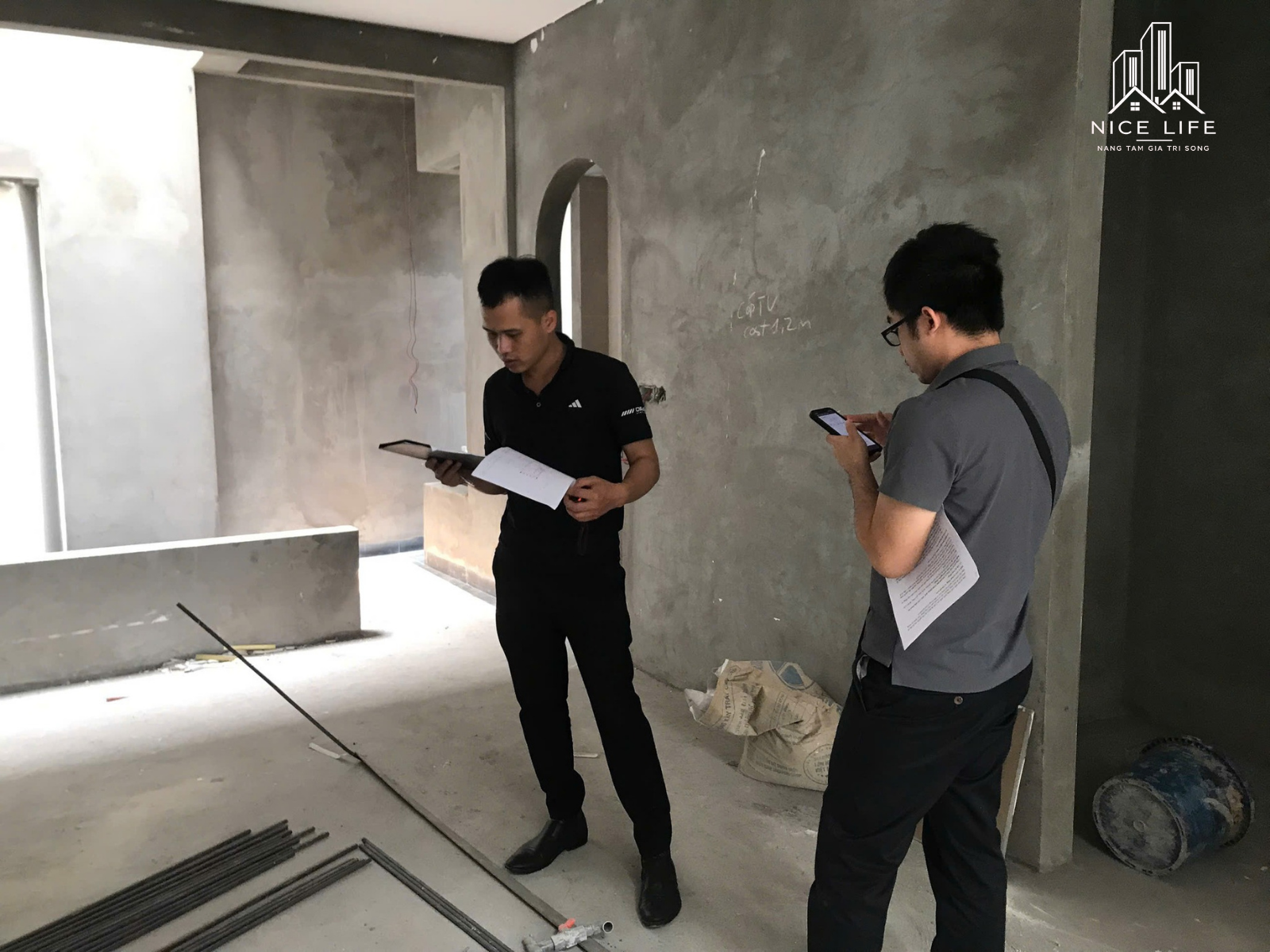 Nicelife khảo sát đo đạc tại công trình